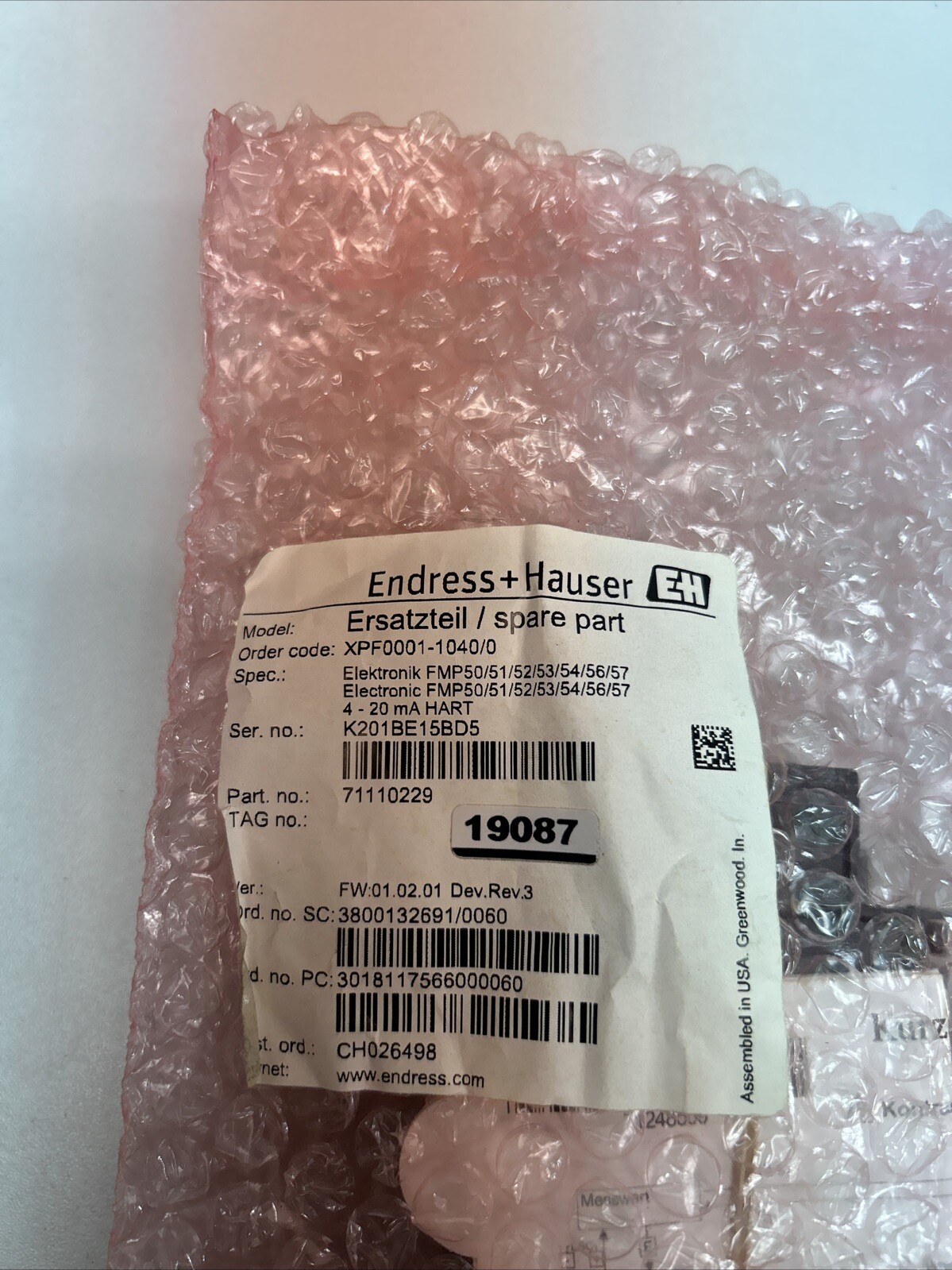 endress+hauser ersatzteil/spare part 71110229