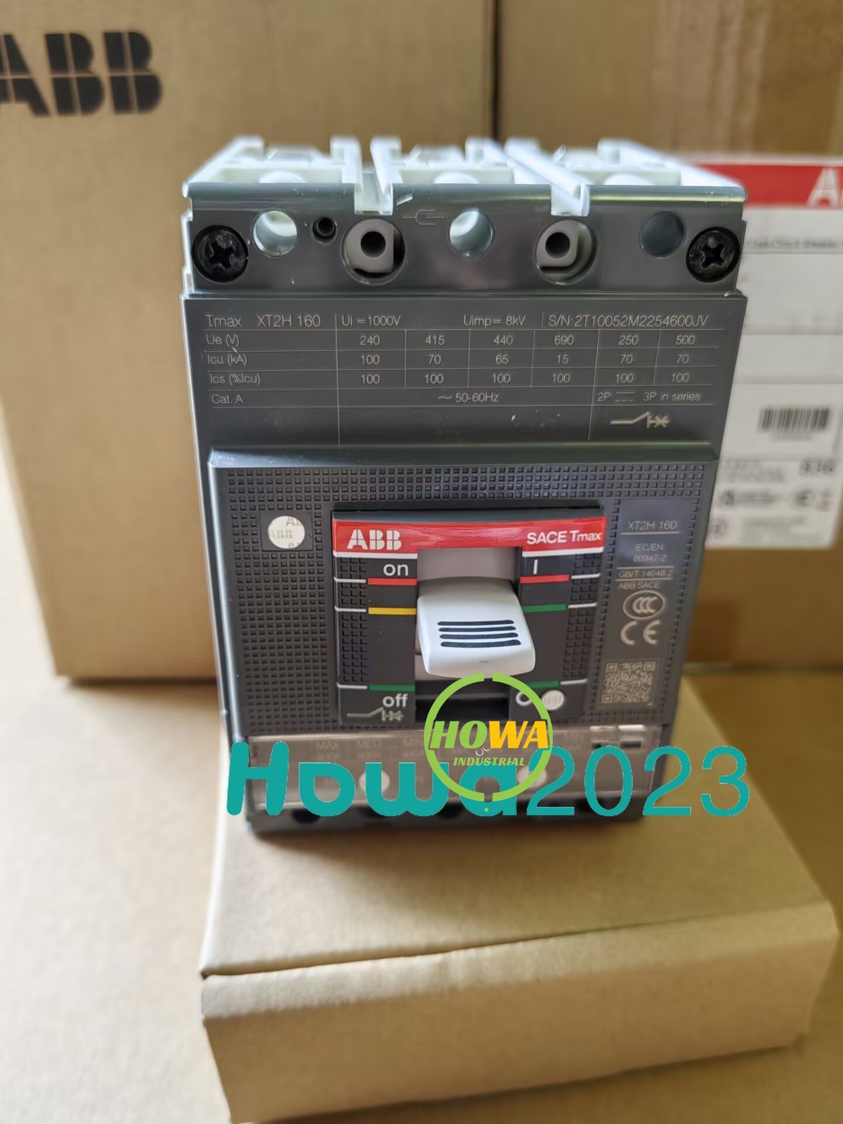 1/Piece XT2H160 TMA80/800 FF 3P 80A ABB Tmax Molded Case Circuit Breaker