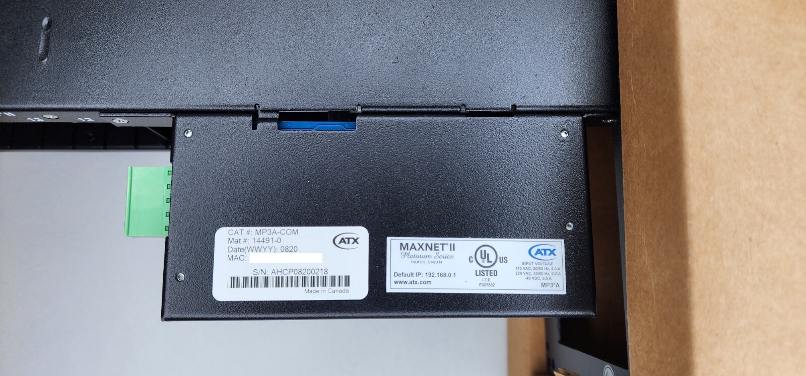 ATX MAXNET II MP3BA Active Chassis w/ MP3-COM
