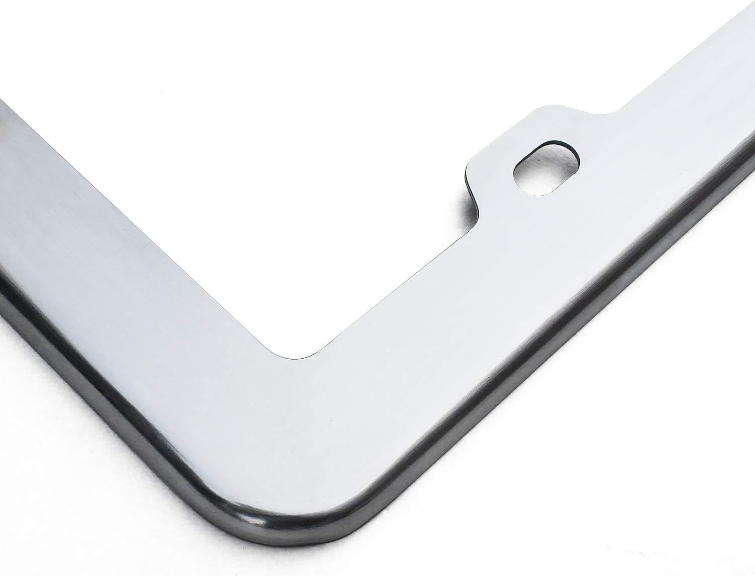 Stainless Steel License Plate Frame 201 Mirror Polished F Color: Mirror Polish