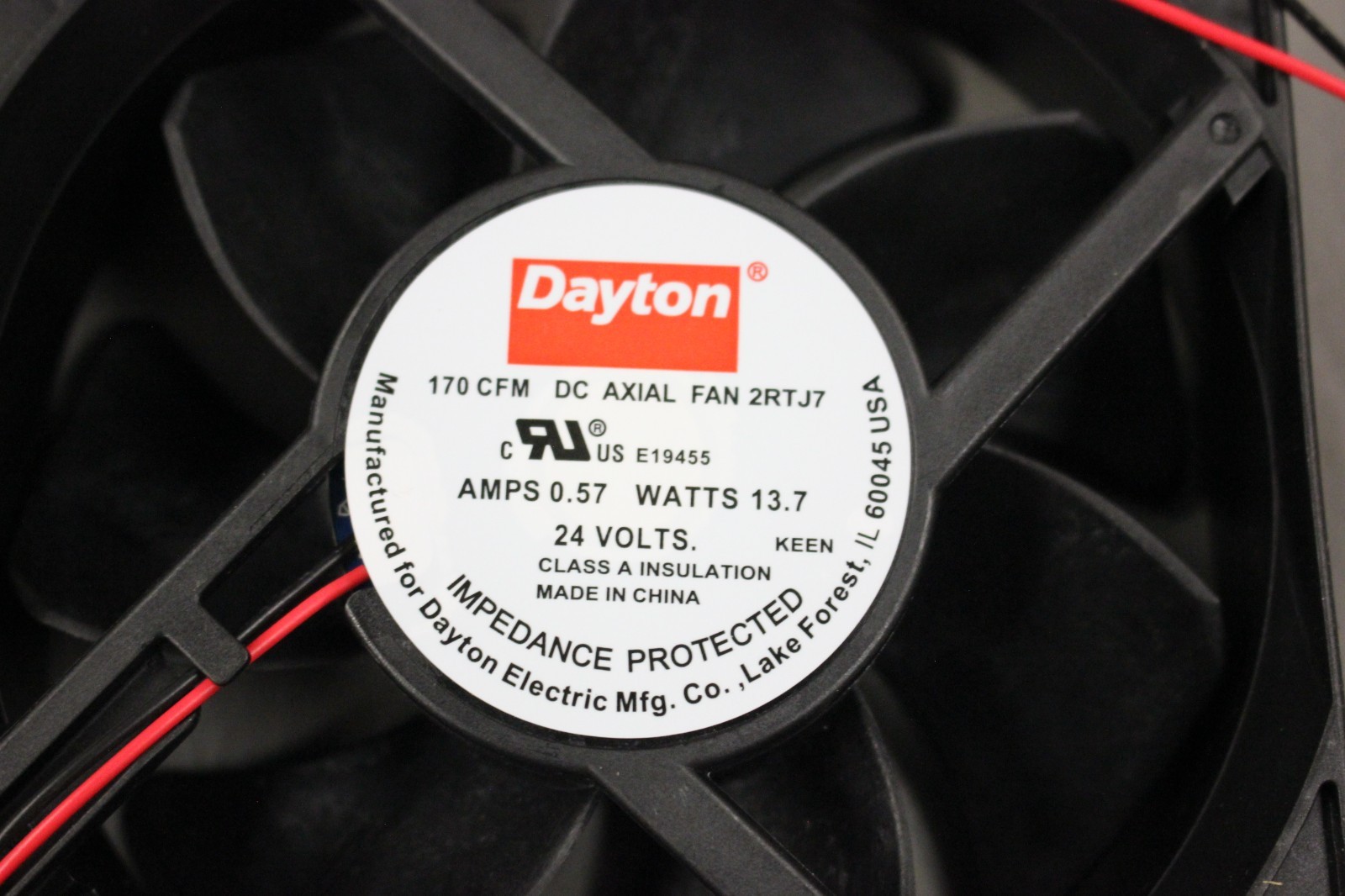NEW IN BOX DAYTON DC AXIAL FAN 2RTJ7