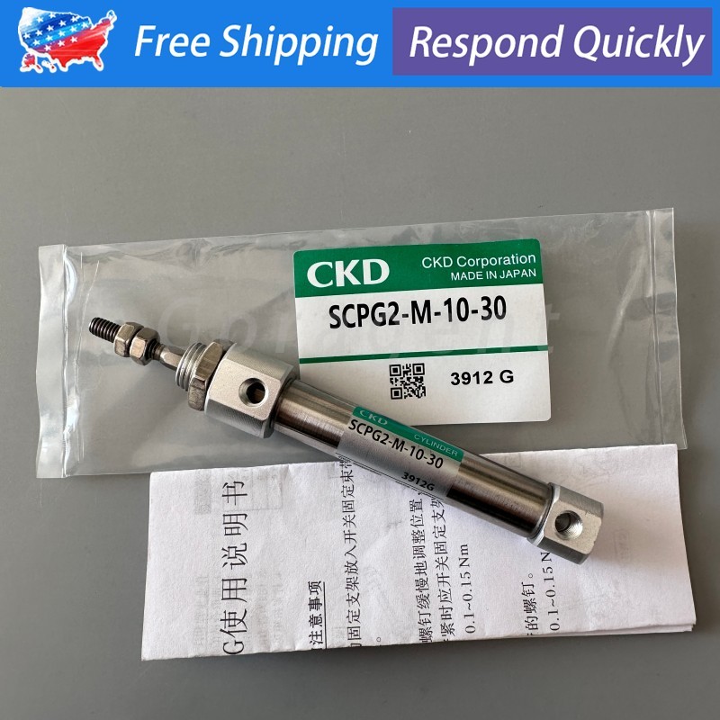 Round Standard Pneumatic Air Cylinder For CKD SCPG2-M-10-30 SCPG2M1030 0Y18G USA