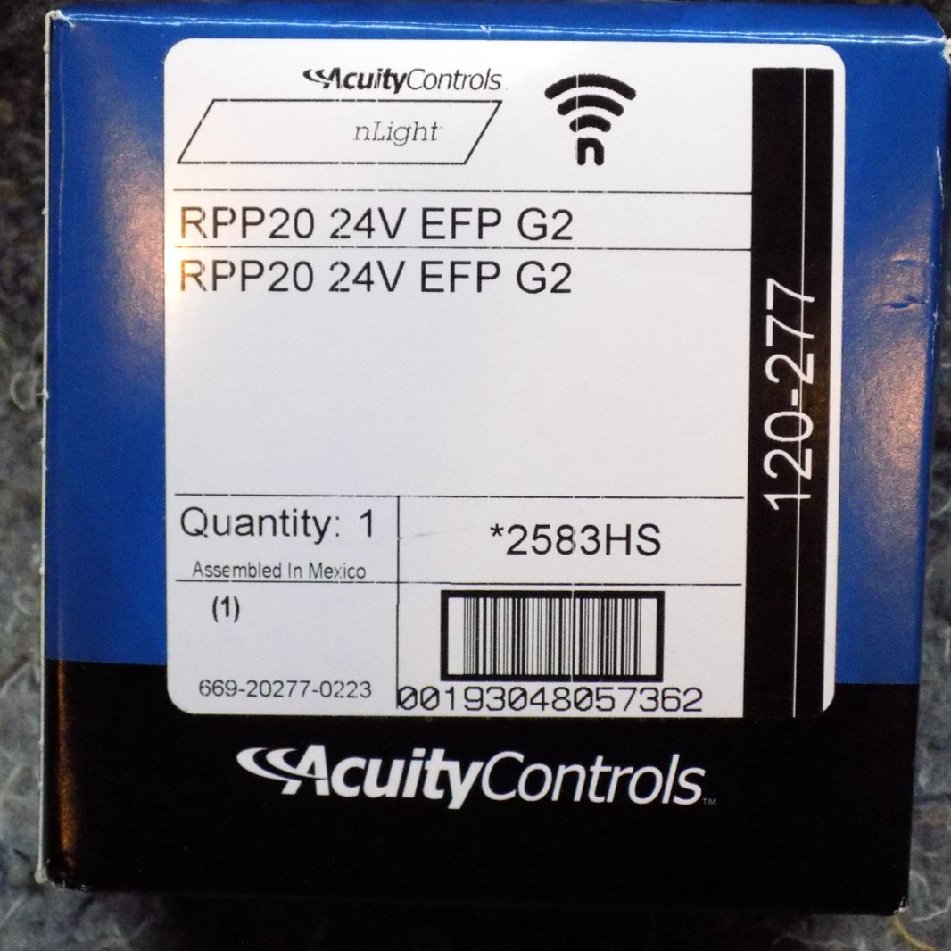 New in box! Acuity/nLight RPP20 24V EFP G2 nLight AIR Relay Pack