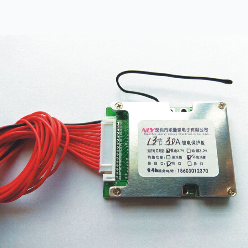 13S 48V 30A Li-ion Lithium Cells Protection Battery BMS PCB Balance Board-