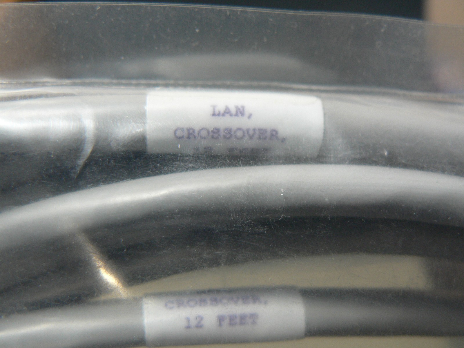 12 FT BERK-TEK HYPER-PLUS SHIELDED 24 AWG CAT5 LAN CROSSOVER CABLE BRAND UNKNOWN