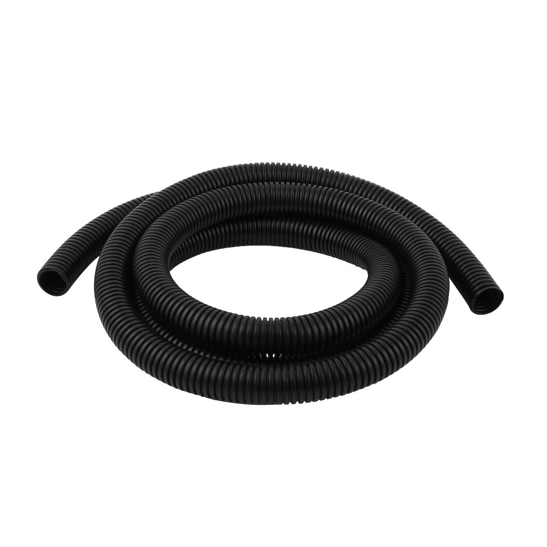 2.5 M 20×25 mm Plastic Corrugated Conduit Tube for Garden,Office Black