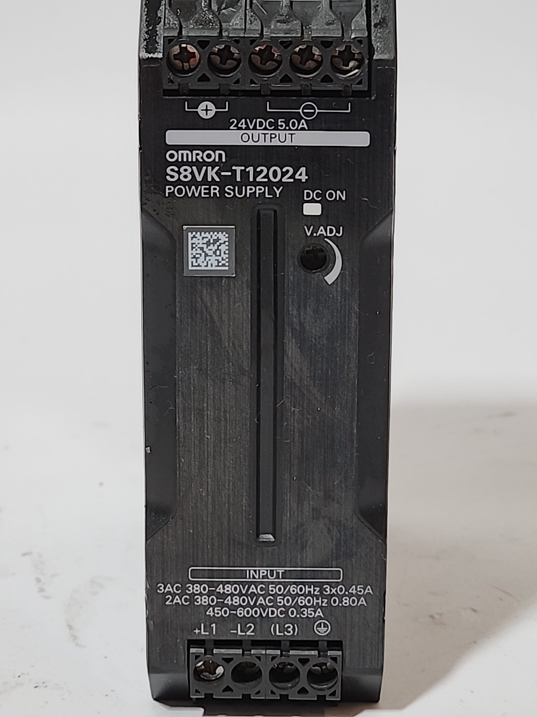 Omron S8VK-T12024 DIN Rail Power Supply 3-Phase 24VDC 5A 120W Switch Mode