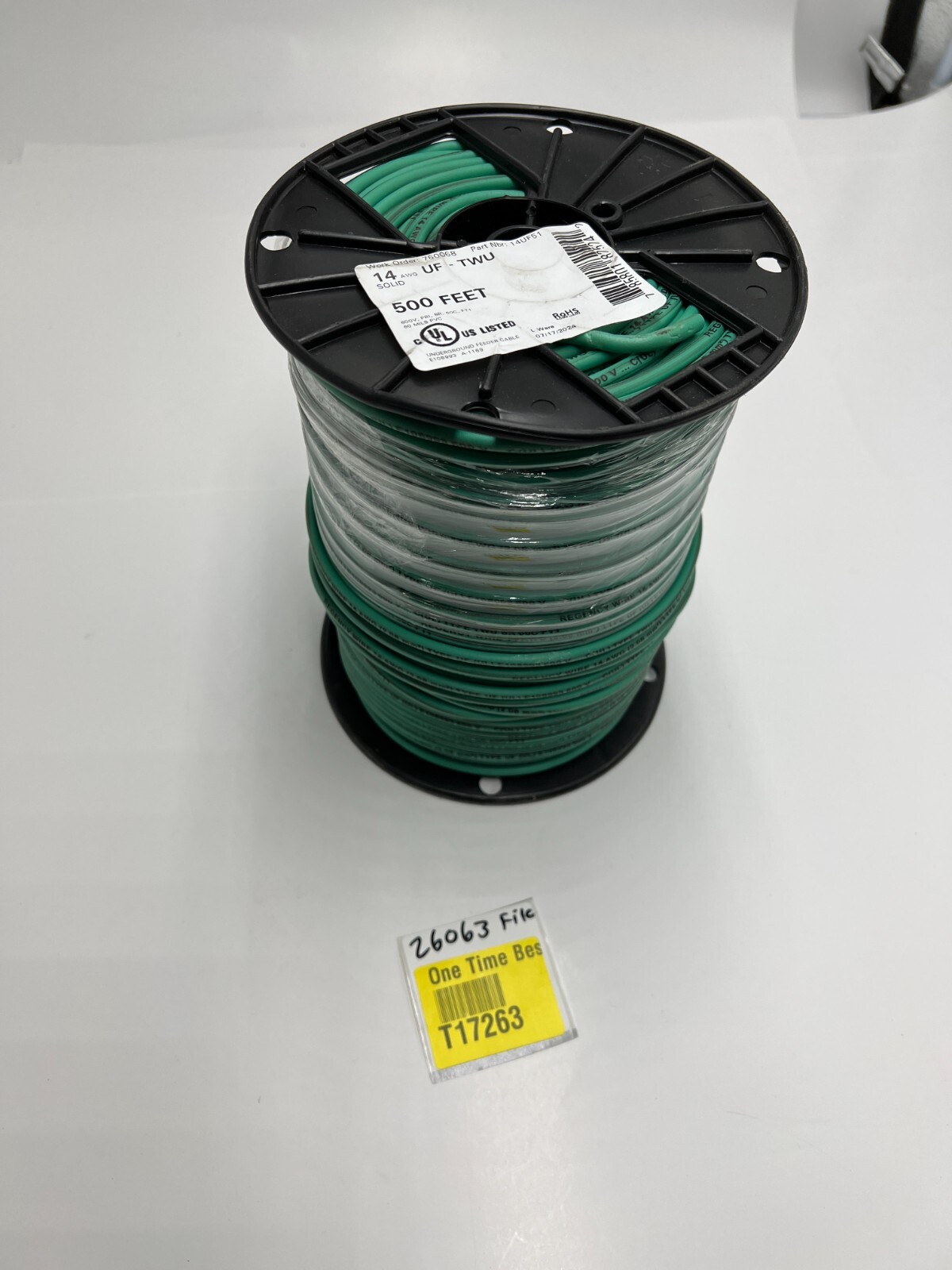 Regency 14UF51 Wire 500 feet Underground Feeder Wire Green 14 AWG
