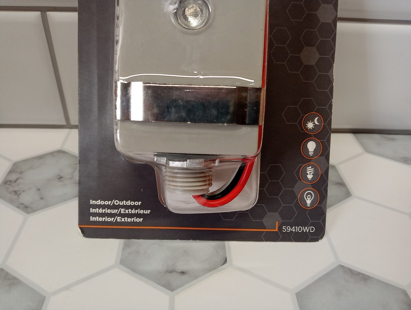 Woods PRO Stem-Mount Light Control With Photocell, Outdoor 59410WD Ships FREE!