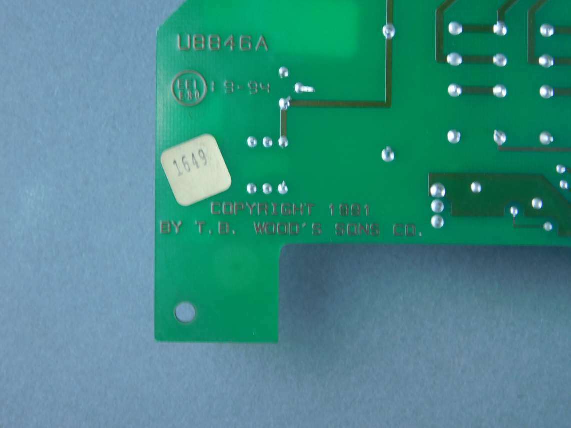 TB Woods U8846A Control Board