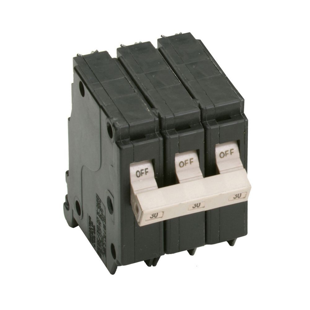 NIB – Eaton – CH330 – Standard Circuit Breaker, 240 Vac, 30 A, 10 Kaic, 3 Poles
