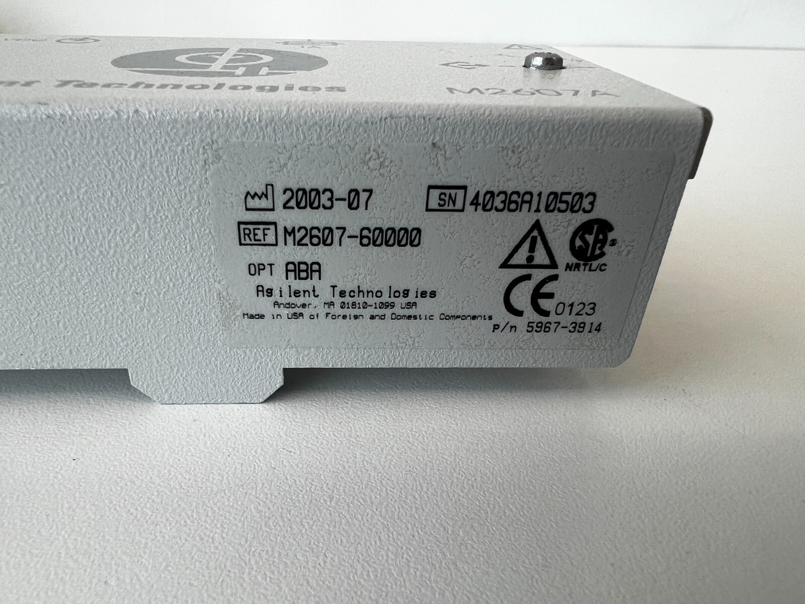 BB19: Lot of 2 AGILENT M2607A TELEMETRY AMPLIFIER AMP RECEIVER M2607-60000