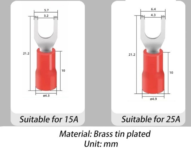 Terminal Block 2 Sets 8 Position Dual Row 600V 15A Screw Terminal Strip Cover