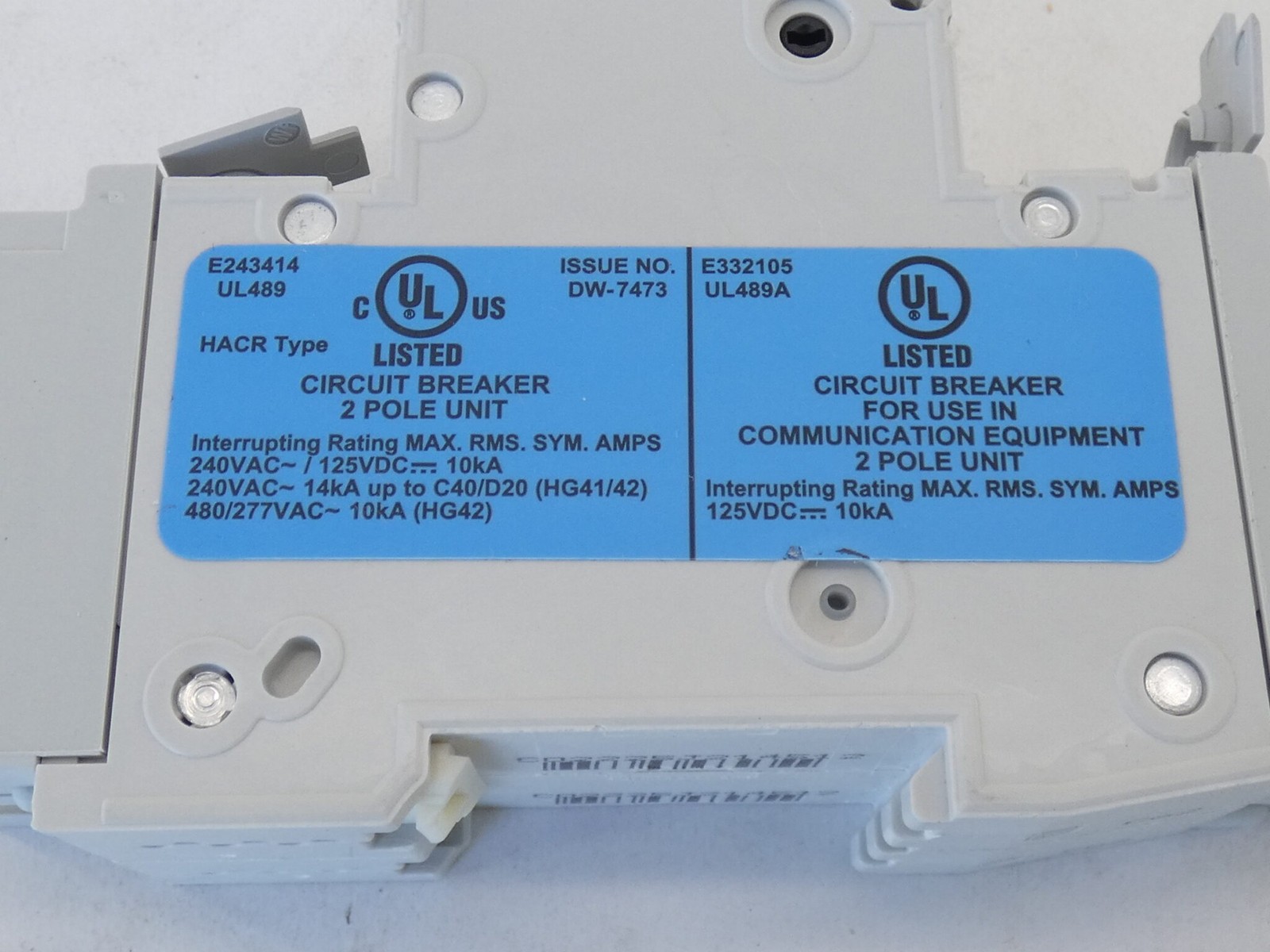 Siemens 5SJ4202-7HG42 Circuit Breaker 2A 2P – NEW Surplus!