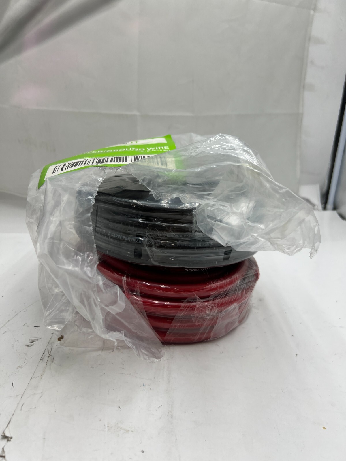 GearIT 0 Gauge CCA Ground Wire (25FT Each Black and Red) GI-GRD-0G-CC-25F-BR