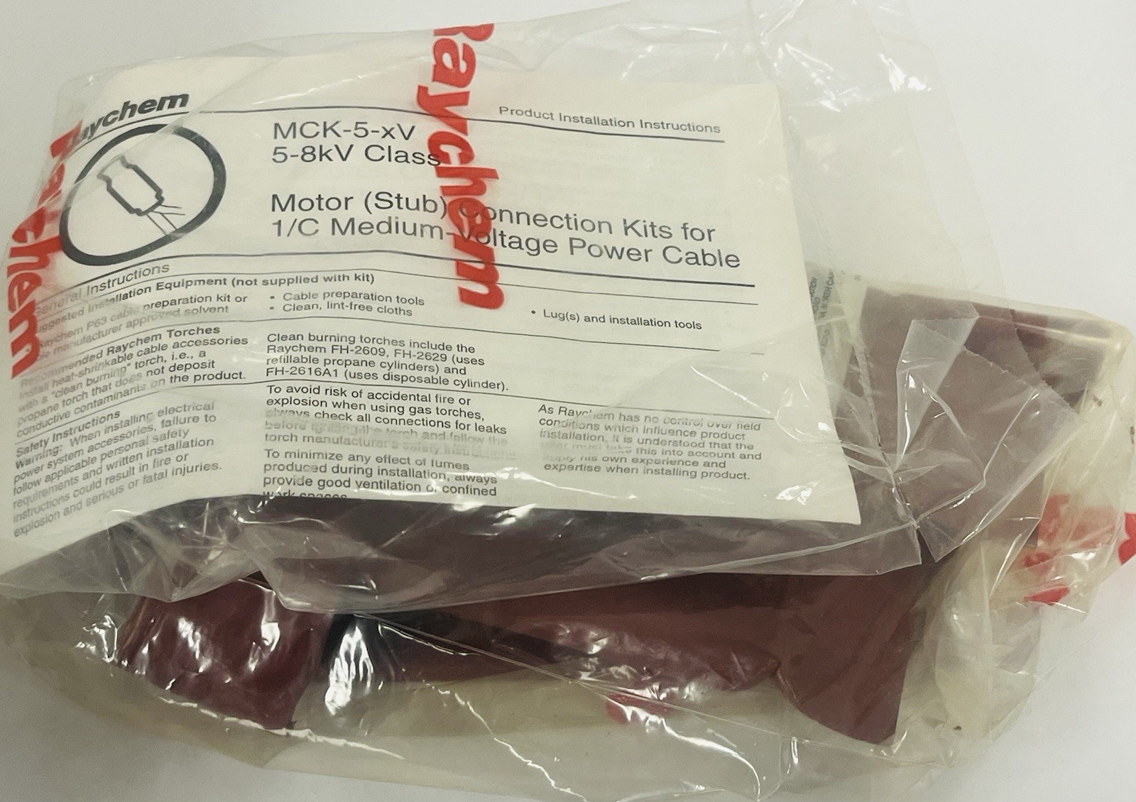 TE CONNECTIVITY RAYCHEM CONNECTIVITY CO. MCK-5-1V MOTOR CONNECTION KIT, ≤ 2 KV