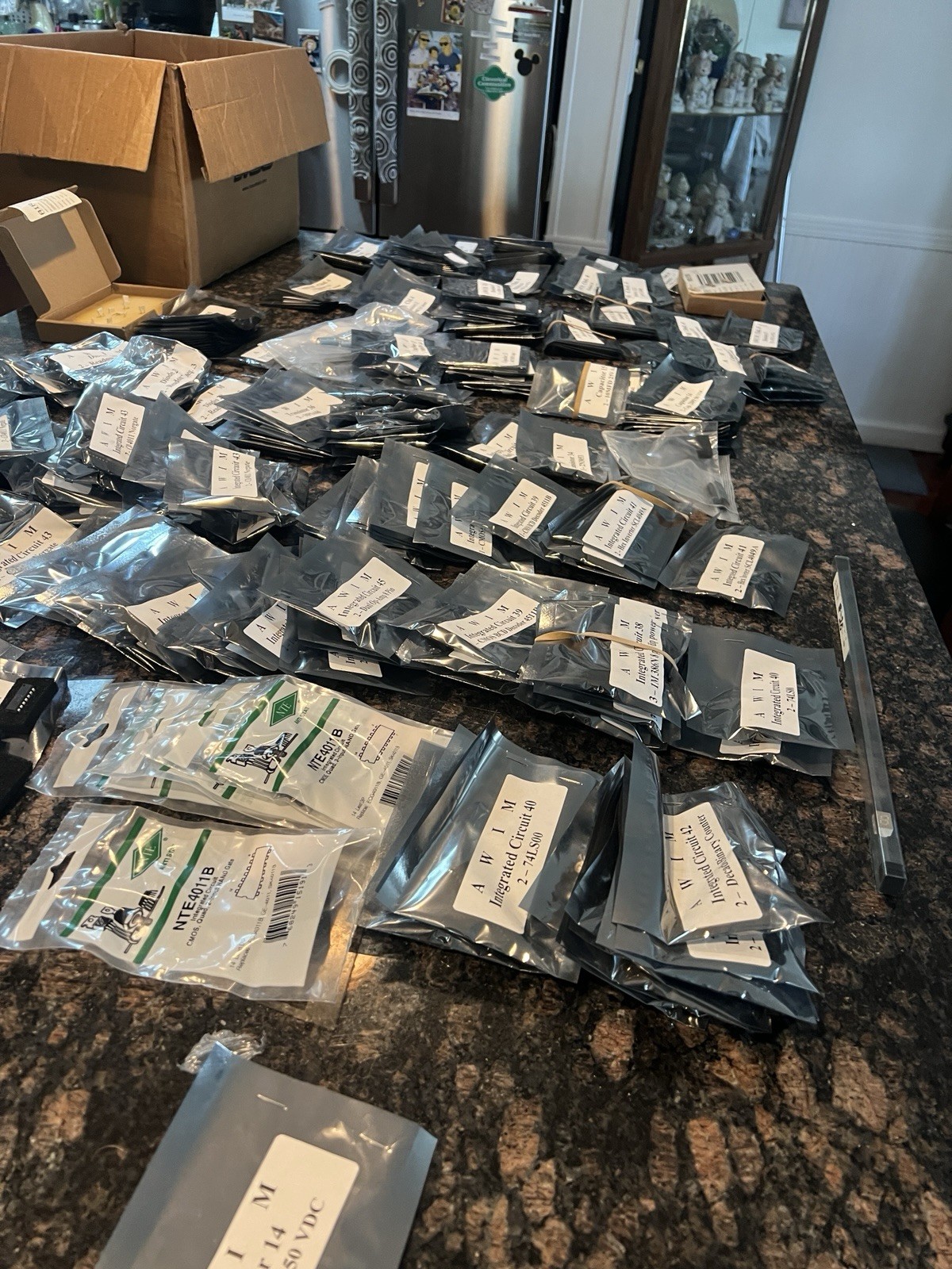 NEW Lot Of Discrete Components Diodes, Amp, IC, Resistors, Etc