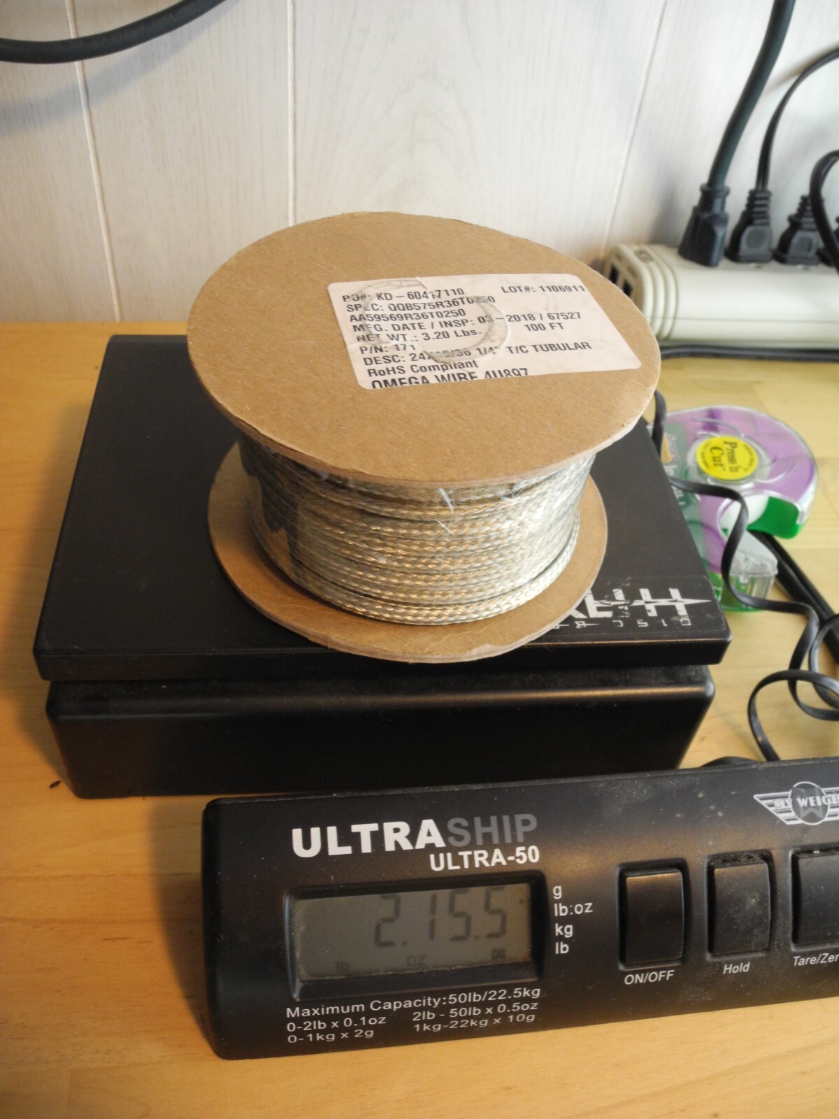 omega wire 4u897 24X16/36 1/4″ t/c tubular 1 roll 2.15. Lbs. APX100FT