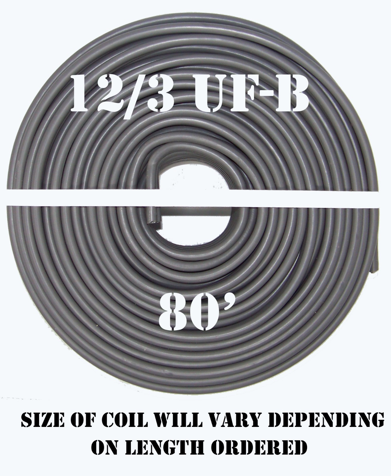12/3 UF-B x 80′ Southwire Underground Feeder Cable