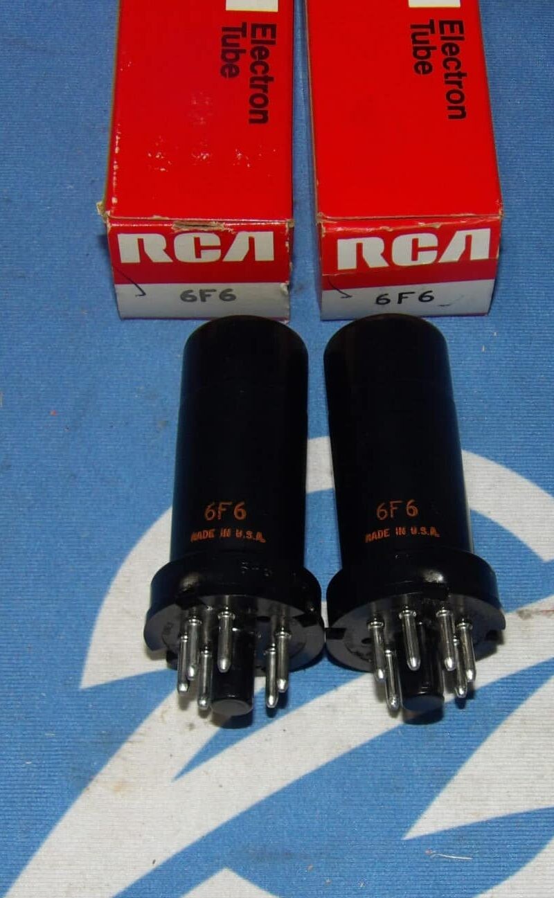 Lot of 2 NIB RCA 6F6 Electron Vacuum Tube + 90 Day Warranty
