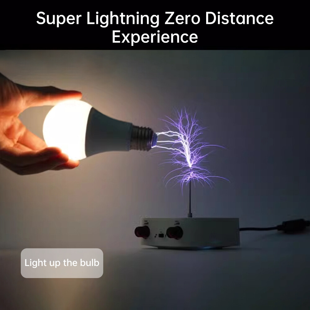 110-220V Bluetooth Music Tesla Coil Arc Generator Artificial Lightning Touchable