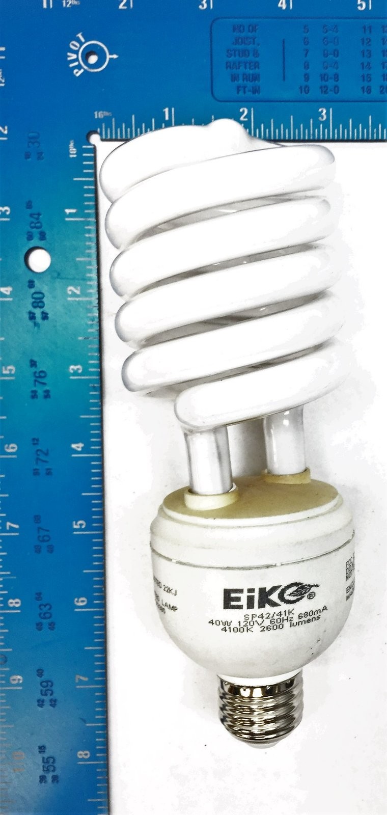 EIKO Spiral Bulb SP42/41K 42W 120V 4100K NOS