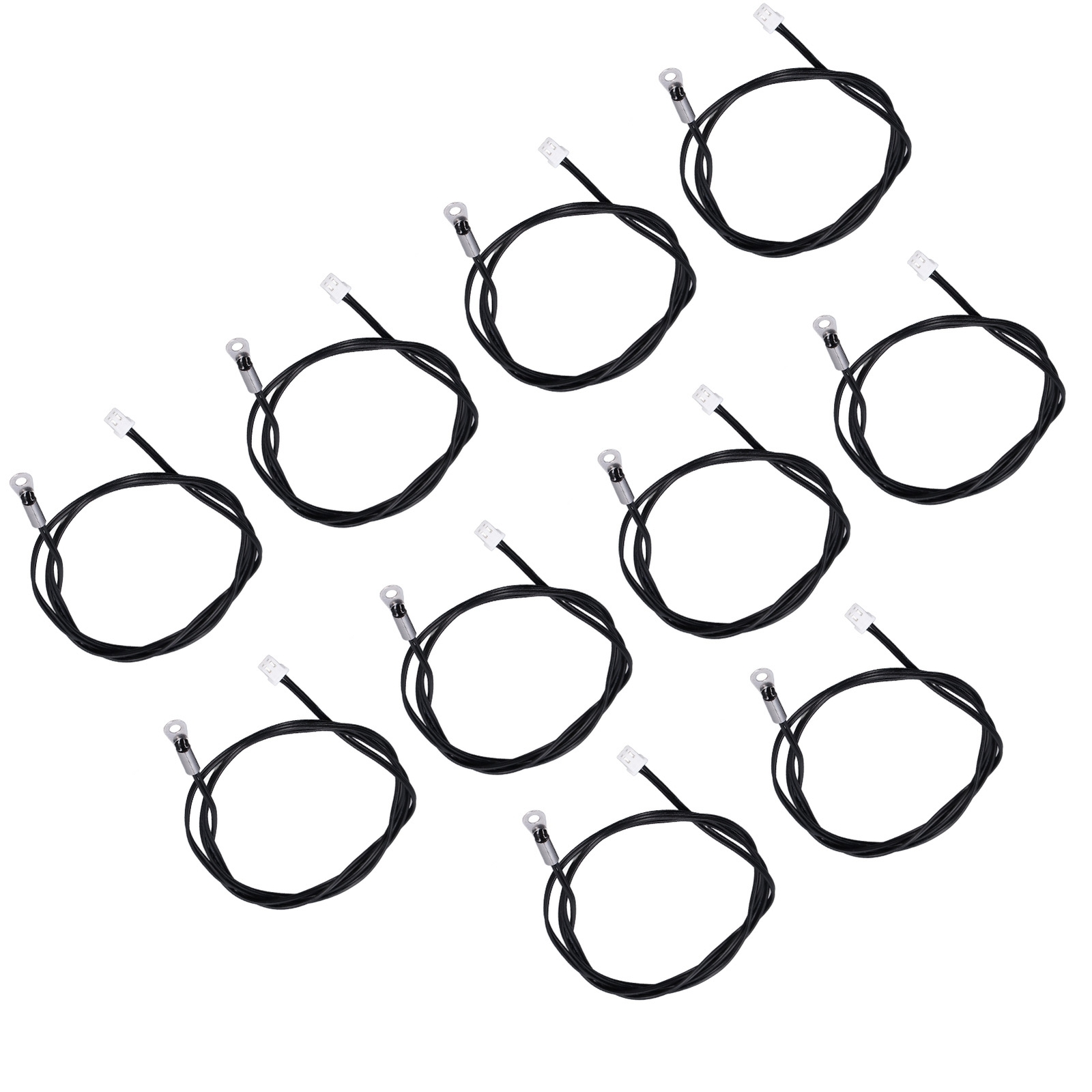 10Pcs 10K B3435 NTC Thermistor Probe Temperature Sensor Terminal Connector 1M