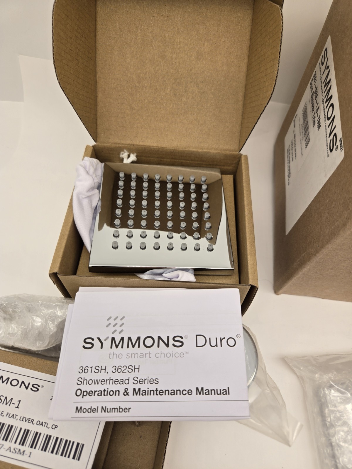 Symmons 3601-SH4-1.5-TRM Duro Wall Mount Shower System, Polished Chrome