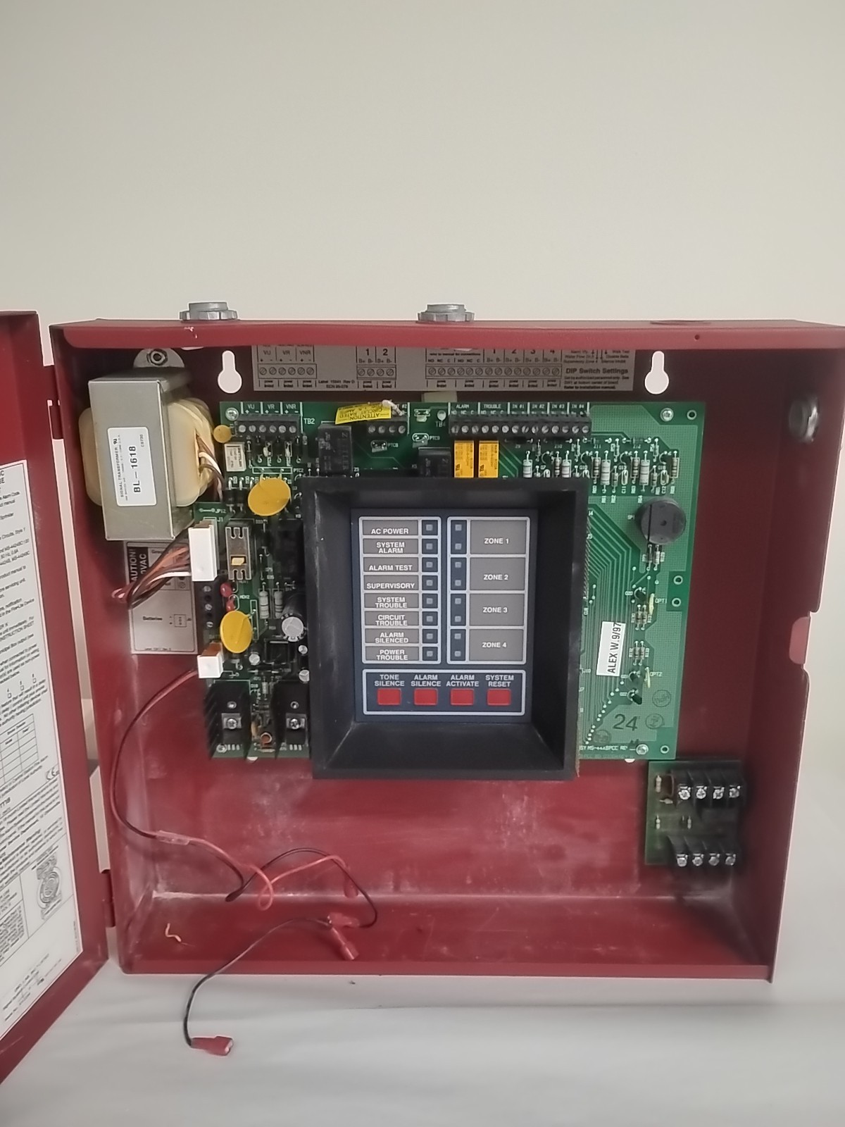 Fire Lite MS-4424B Fire Alarm Control Panel Complete. Preowned