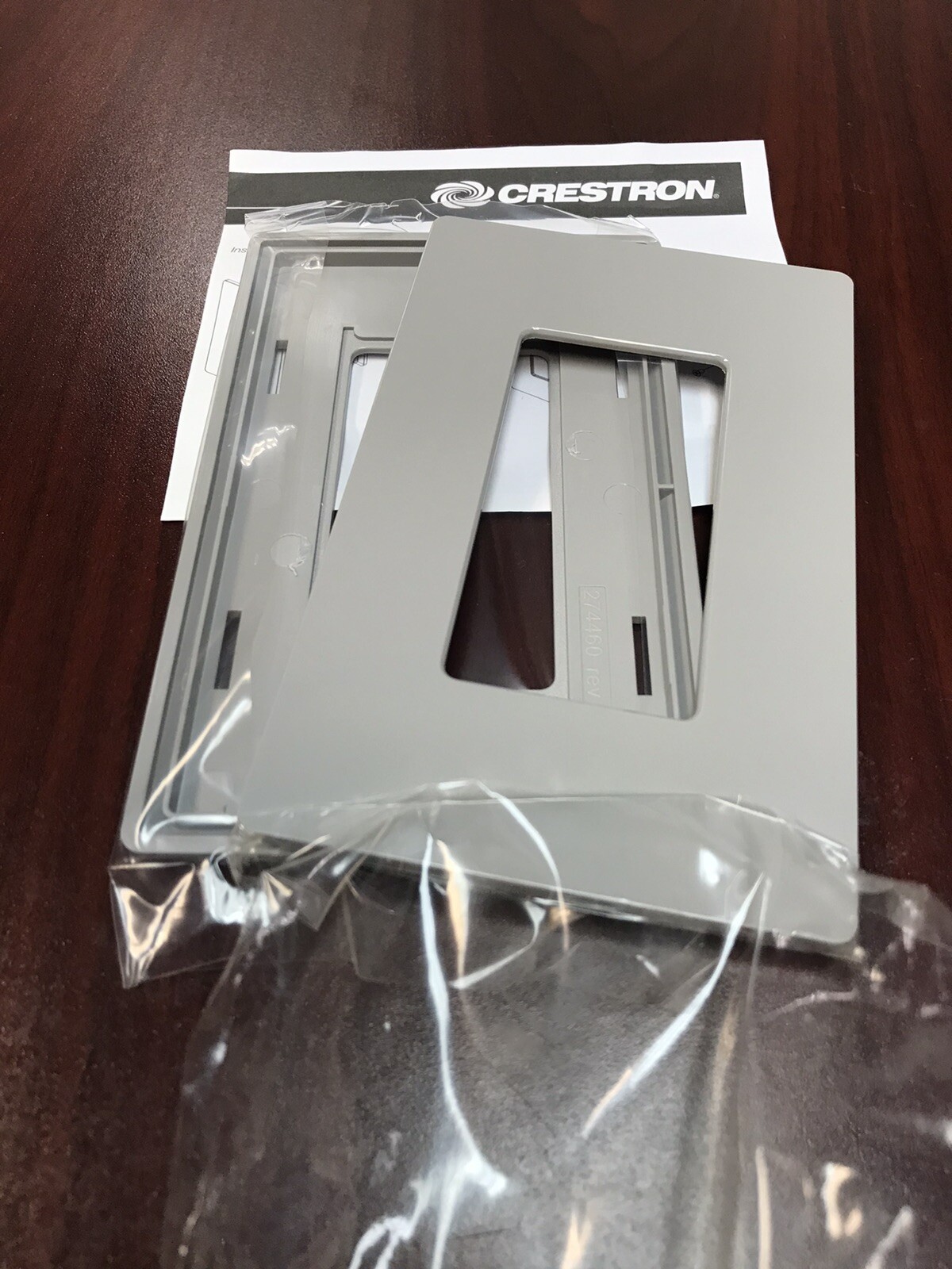 Crestron Glossy Grey FP-G1-GRY-S Single Gang Device Decora Wall Faceplate, New