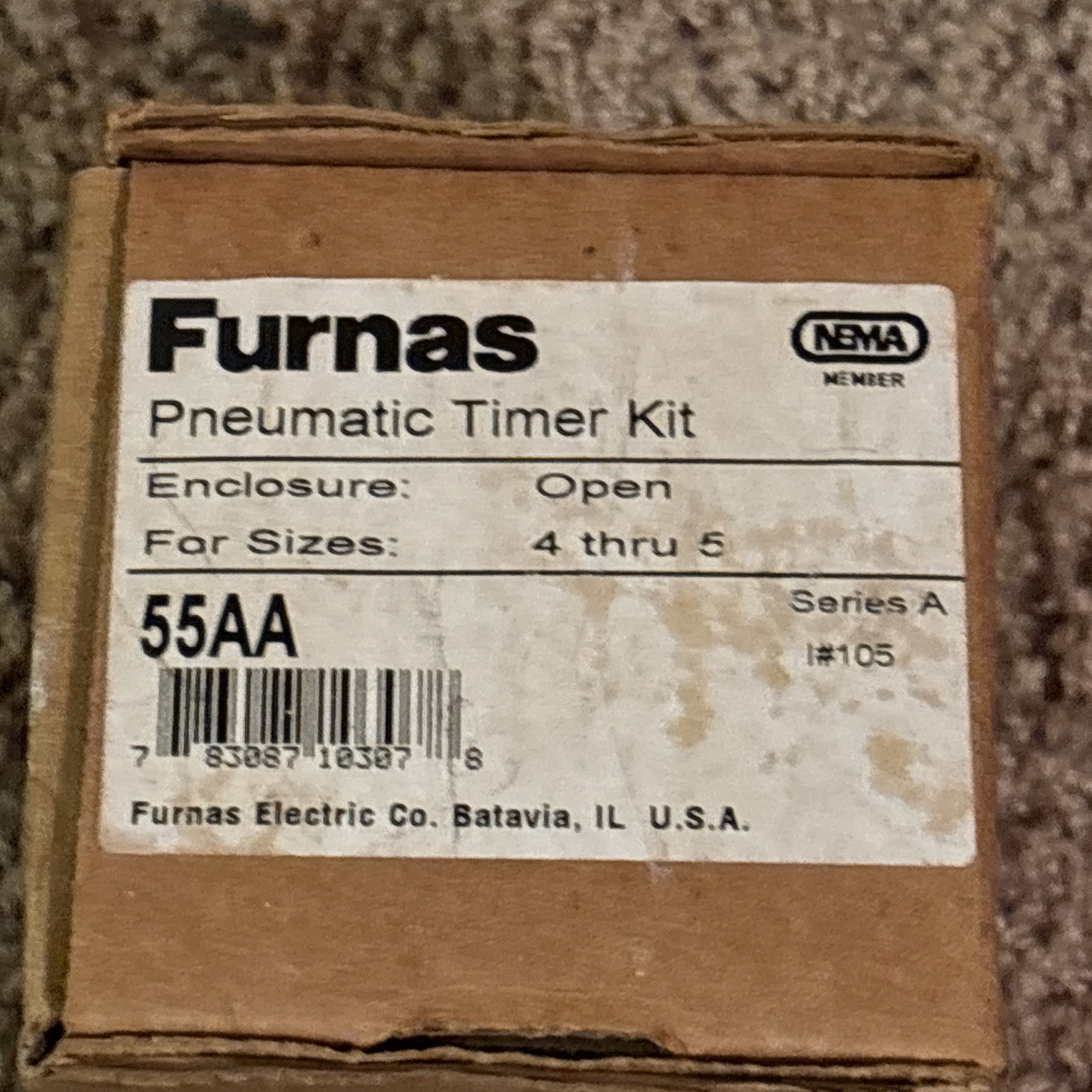 Furnas 55AA Pneumatic Timer w/o Bracket NEW OLD STOCK