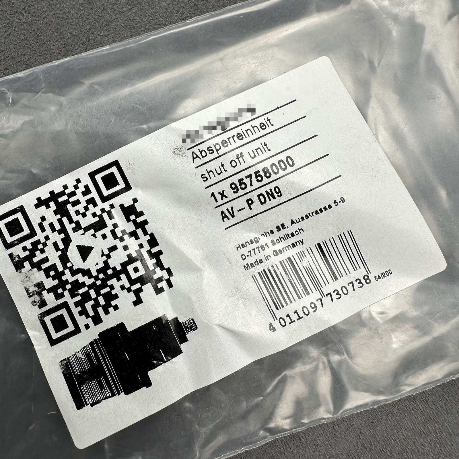 Brand New Shut-off Valve Shower Accessories Core 95758000 for Hansgrohe