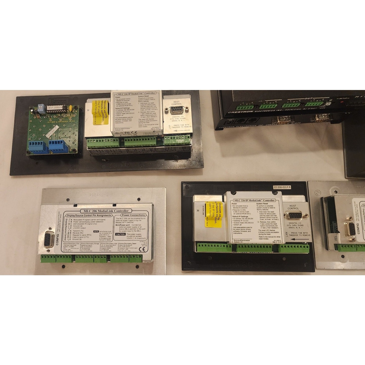 Crestron Extron Commercial AV Control Modules Switchers Installer Master Lot