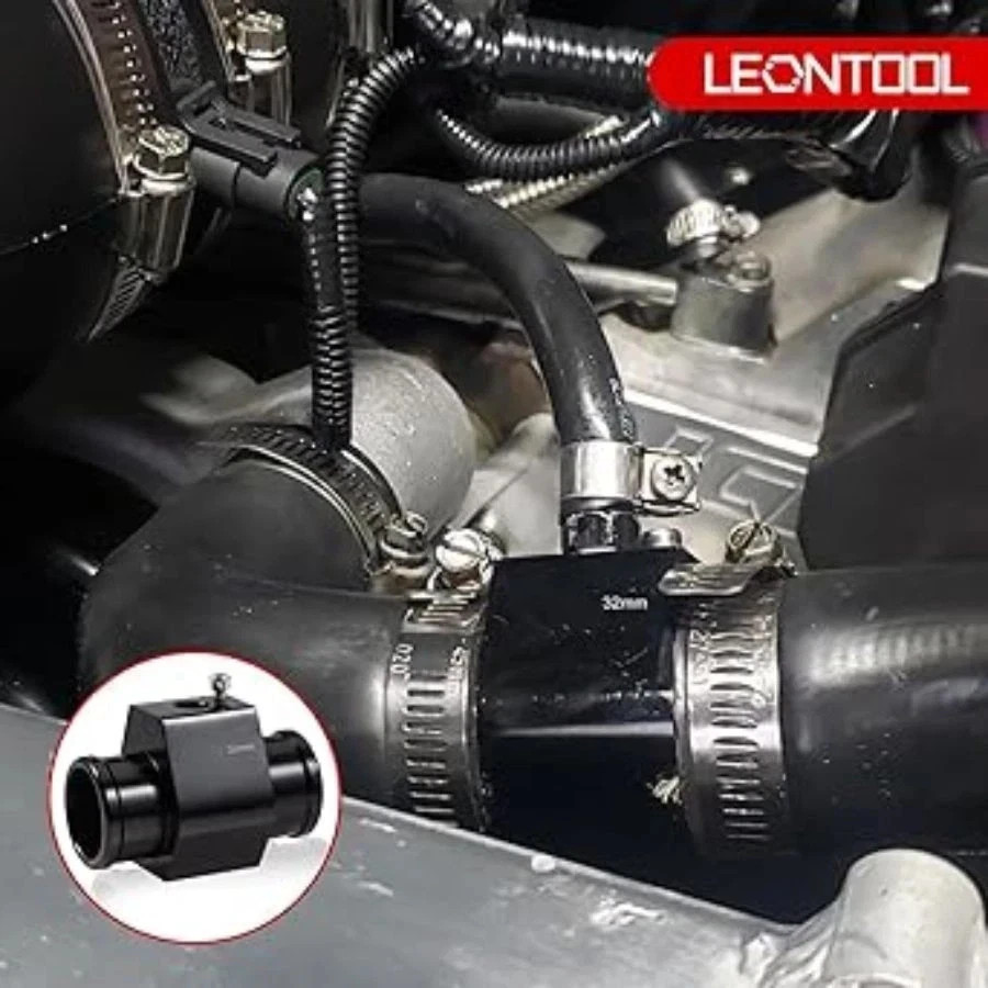 Water Temperature Joint Pipe Connector 32mm 1-1/4″ Radiator Hose Sensor Gauge