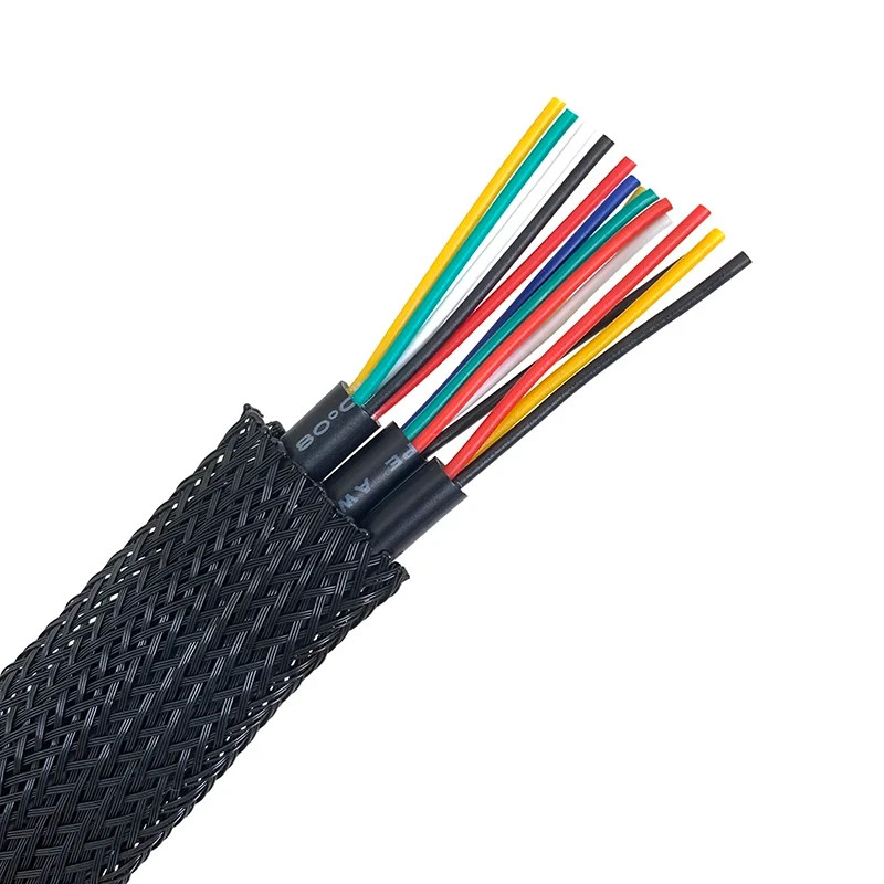 20 FT. 5/8″ Black Expandable Wire Cable Sleeving Sheathing Braided Loom Tubing