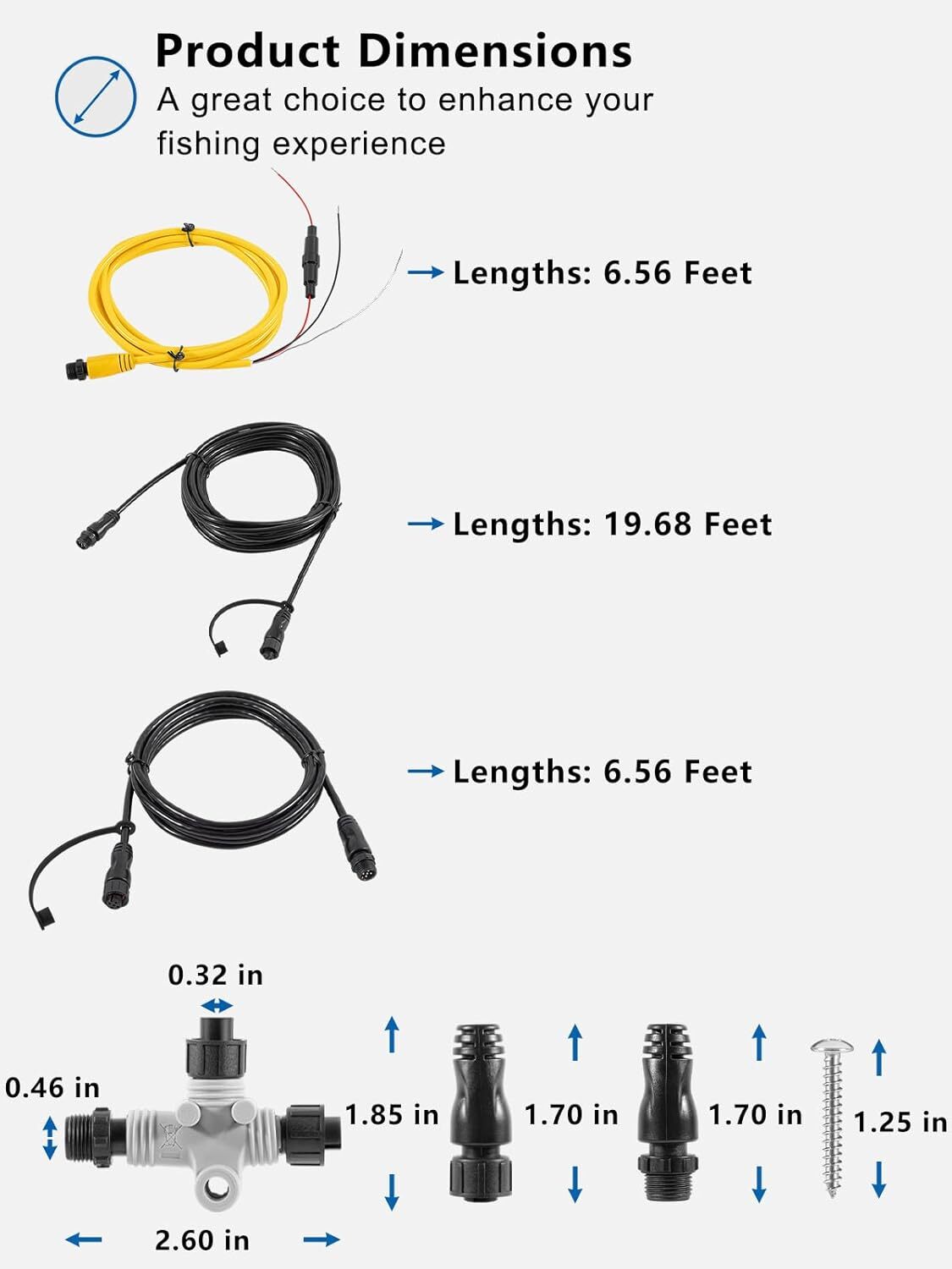 For Garmin NMEA 2000 Starter Kit N2K Network Cable Drop/Power/Backbone/Connector