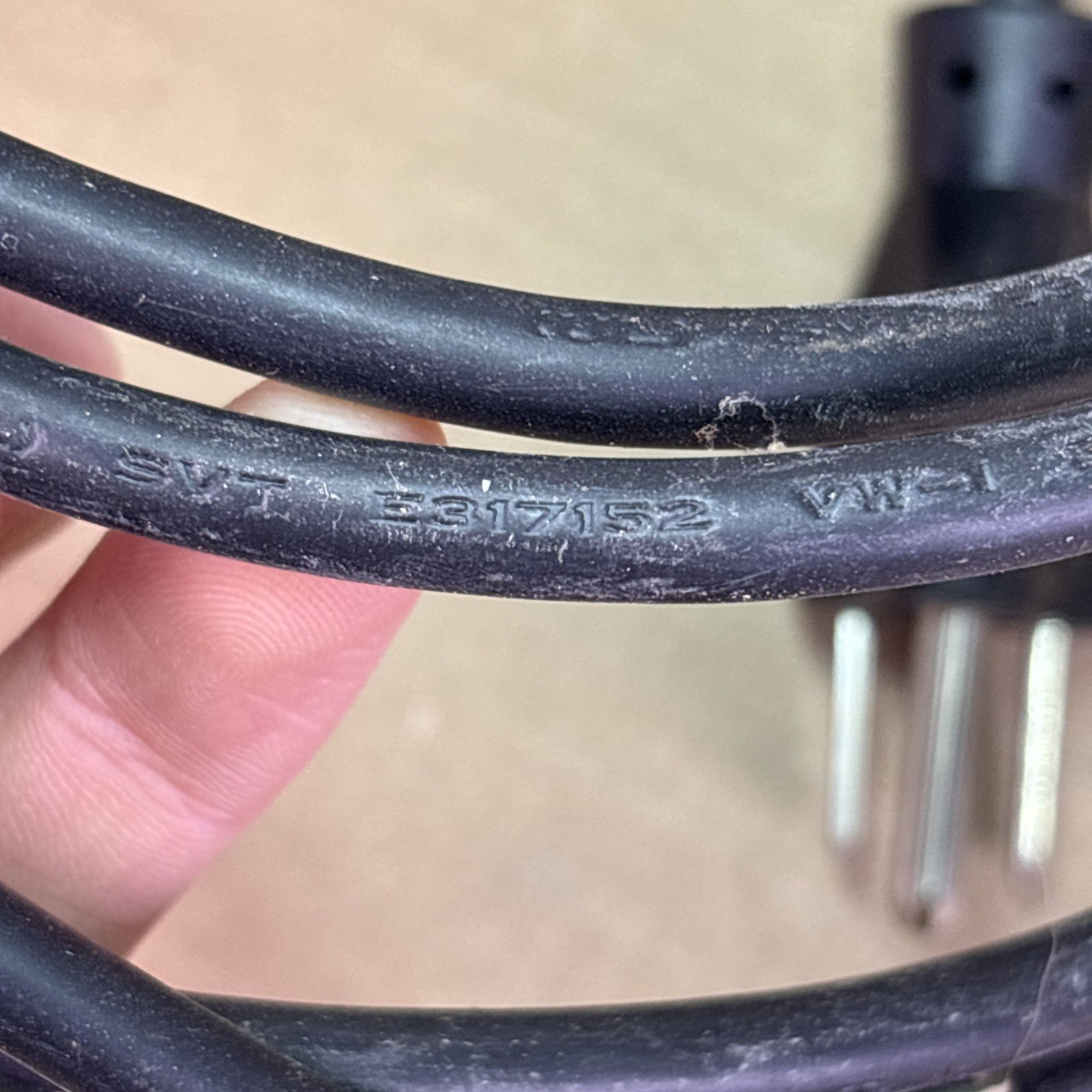 Used Baohing CSA SVT LL112007-1 VW-1, 18AWG LF, 300V, 105C, 5ft Power Cable
