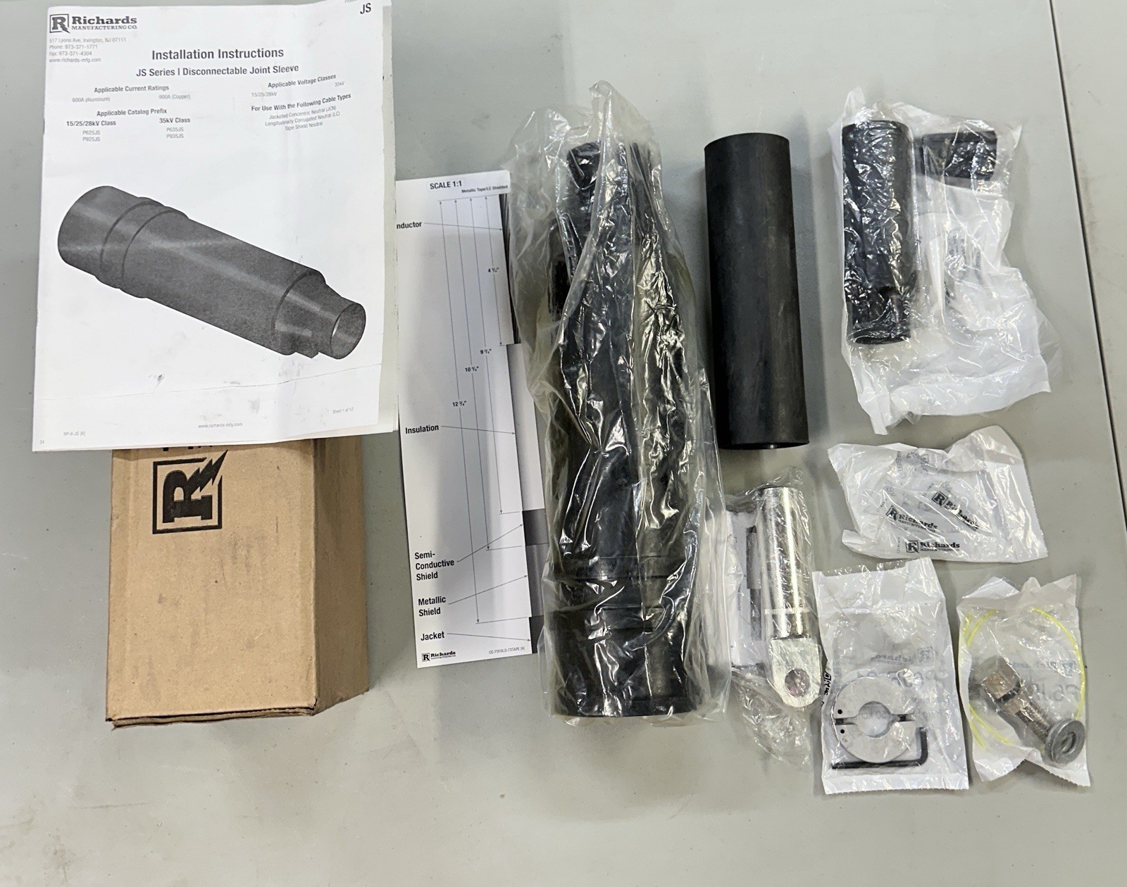 Richards Mfg P925JSB2LM21 Disconnectable Joint Sleeve P925JS 28kV 600kcmil