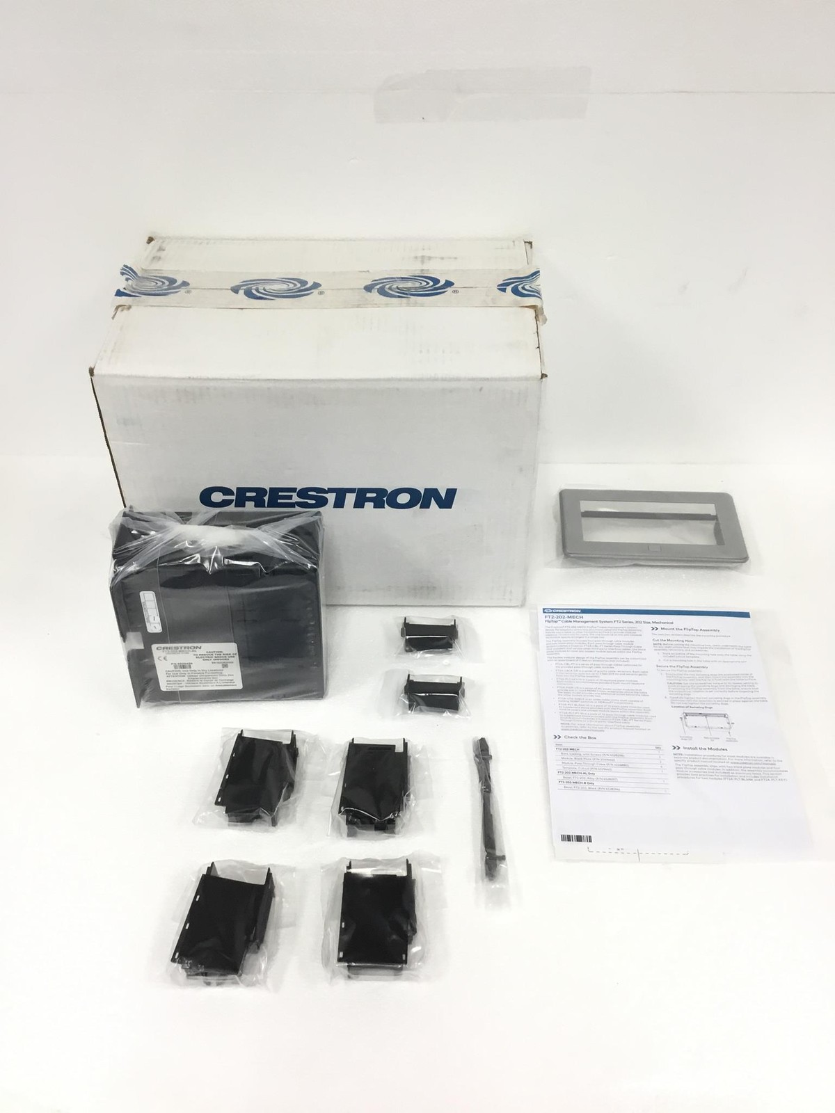 6xNEW CRESTRON FT-202-MECH-AL Cable Management System Various Modules FREESHIP