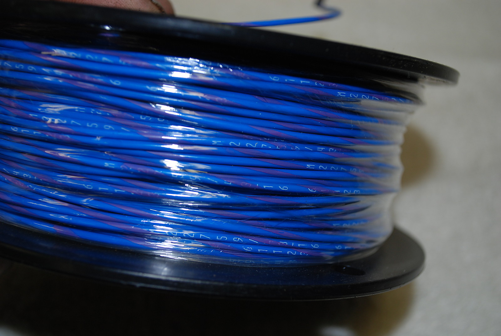 MIL-SPEC M22759/43-16-67 SILVER PLATED WIRE 16 AWG 500 FEET BLUE VIOLET STRIPE
