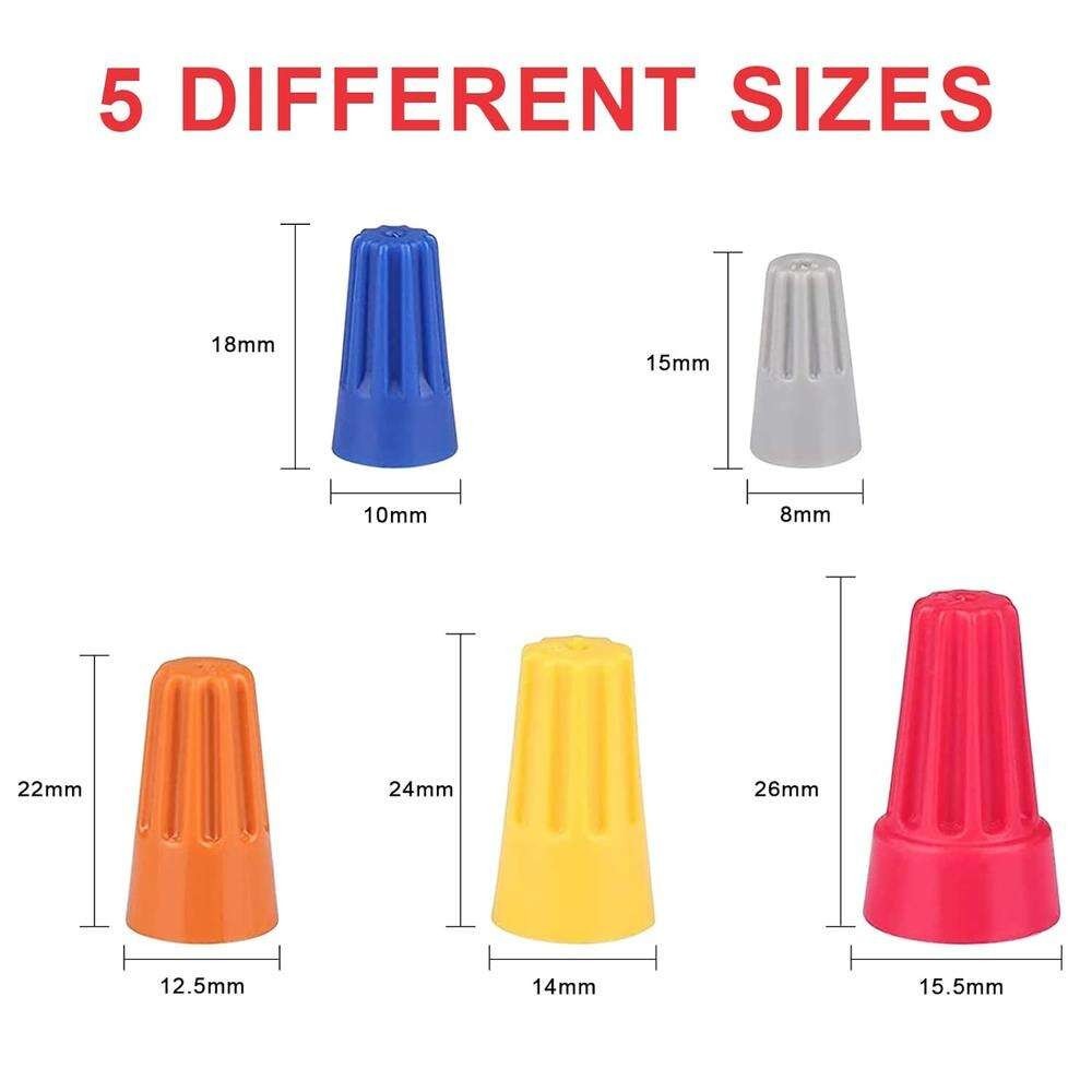 (100) Yellow Twist-On Wire Connector Connection nuts 18-12 Gauge Barrel Screw GA