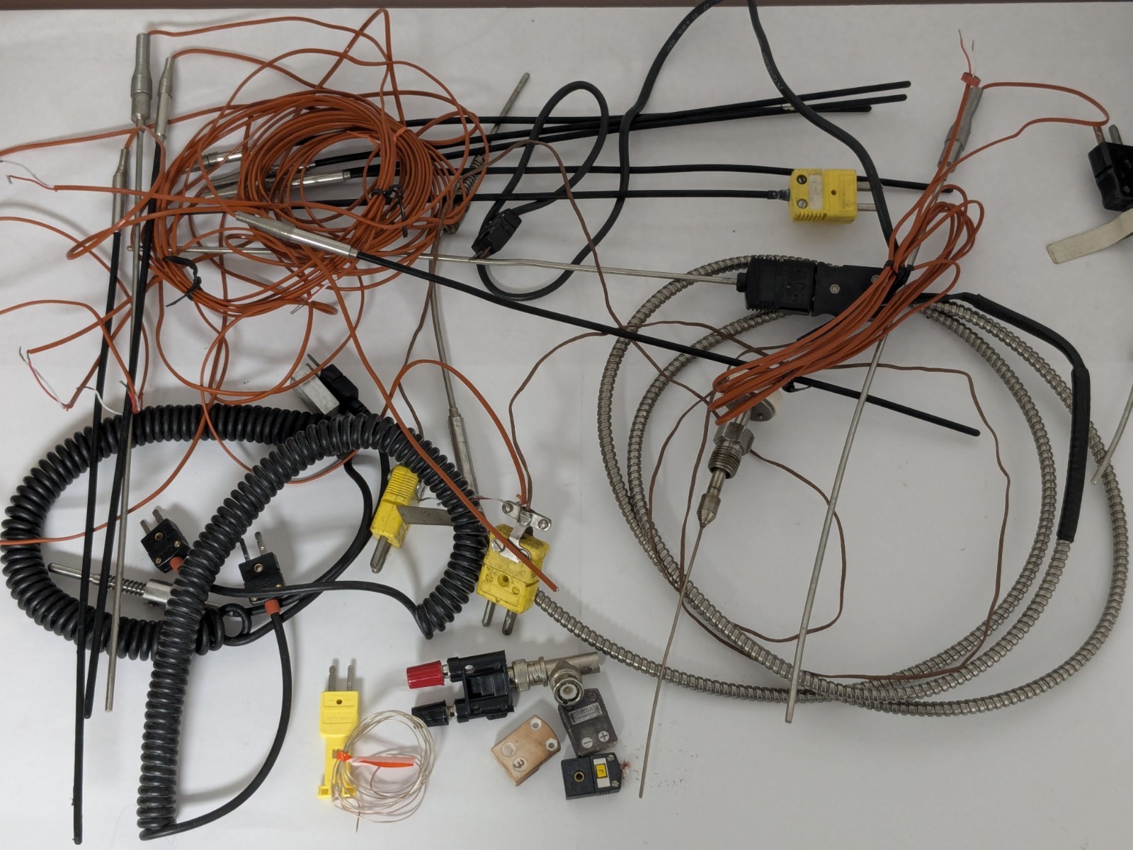 Lot of Omega Engineering Thermocouples, Probes, Random