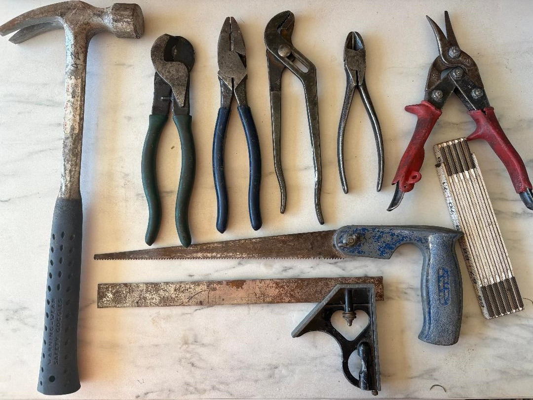 assorted electricians various tools