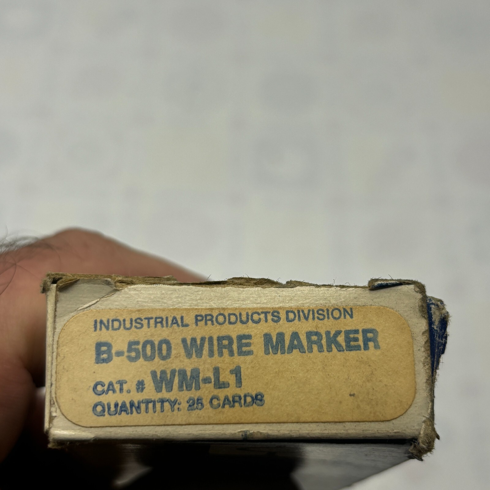 PACK OF 25 BRADY B-500 WIRE MARKER WM-L1 25 CARDS INDUSTRALPRODUCTS ⭐