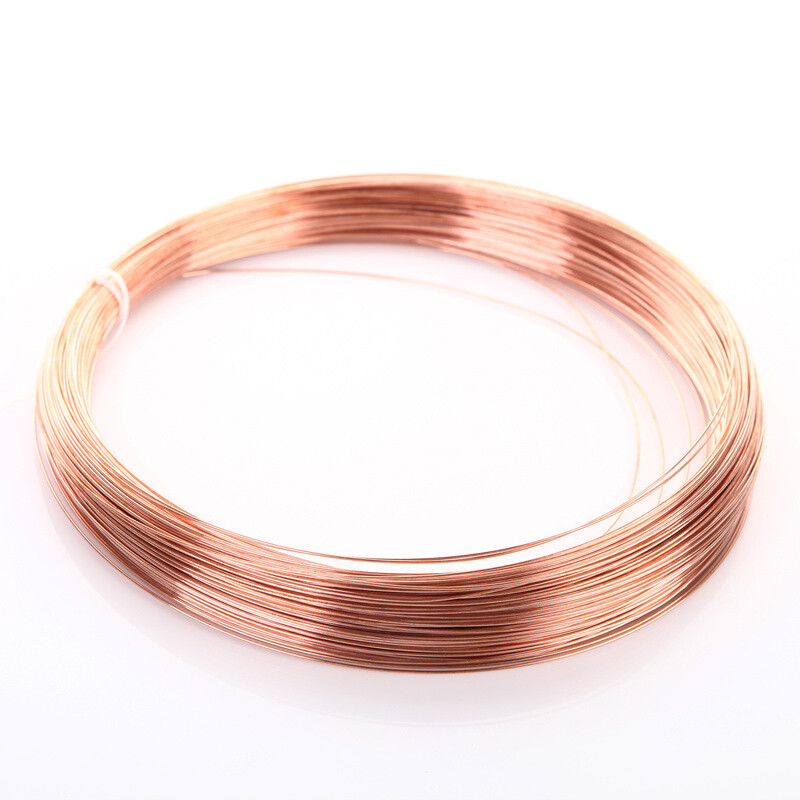 Pure Copper Wire 0.7mm 0.8mm 0.9mm 1mm Round Solid Bare Wire Multi-Size Craft