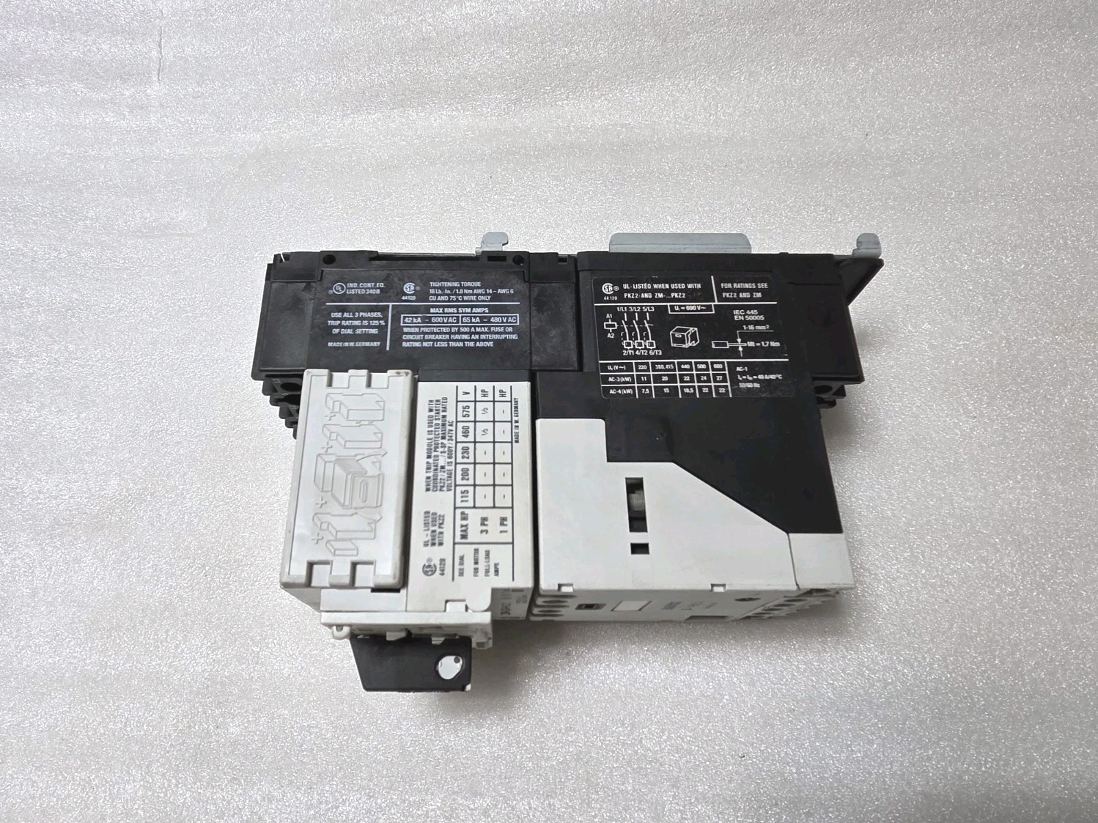 Klockner Moeller S-PKZ2,  ZM-1,0-PKZ2,PKZ2 Combination Starter Motor Protector