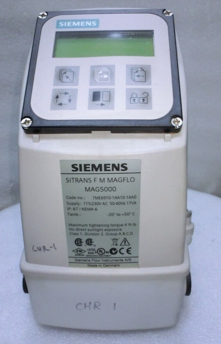 Siemens Sitrans F M MAGFLO MAG500, 7ME6910-1AA10-1AA0,Used,Denmark&96116