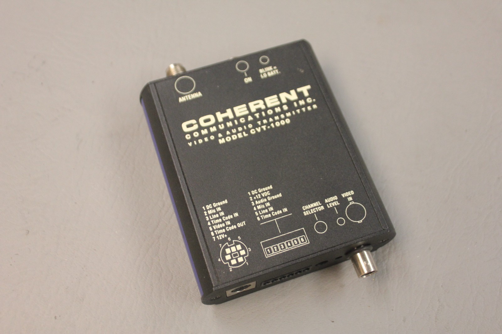 COHERENT COMMUNICATIONS CVT-1000 VIDEO AUDIO TRANSMITTER