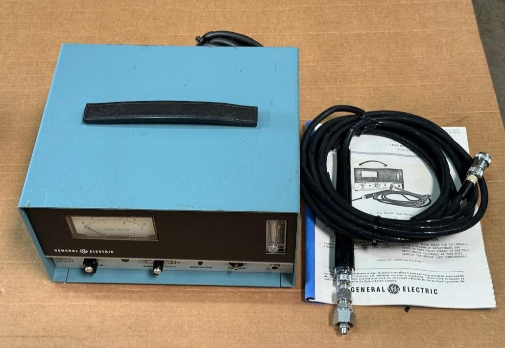 GE GENERAL ELECTRIC INDUSTRIAL HALOGEN LEAK DETECTOR C/N 50-420810HFJK1 TYPE H25
