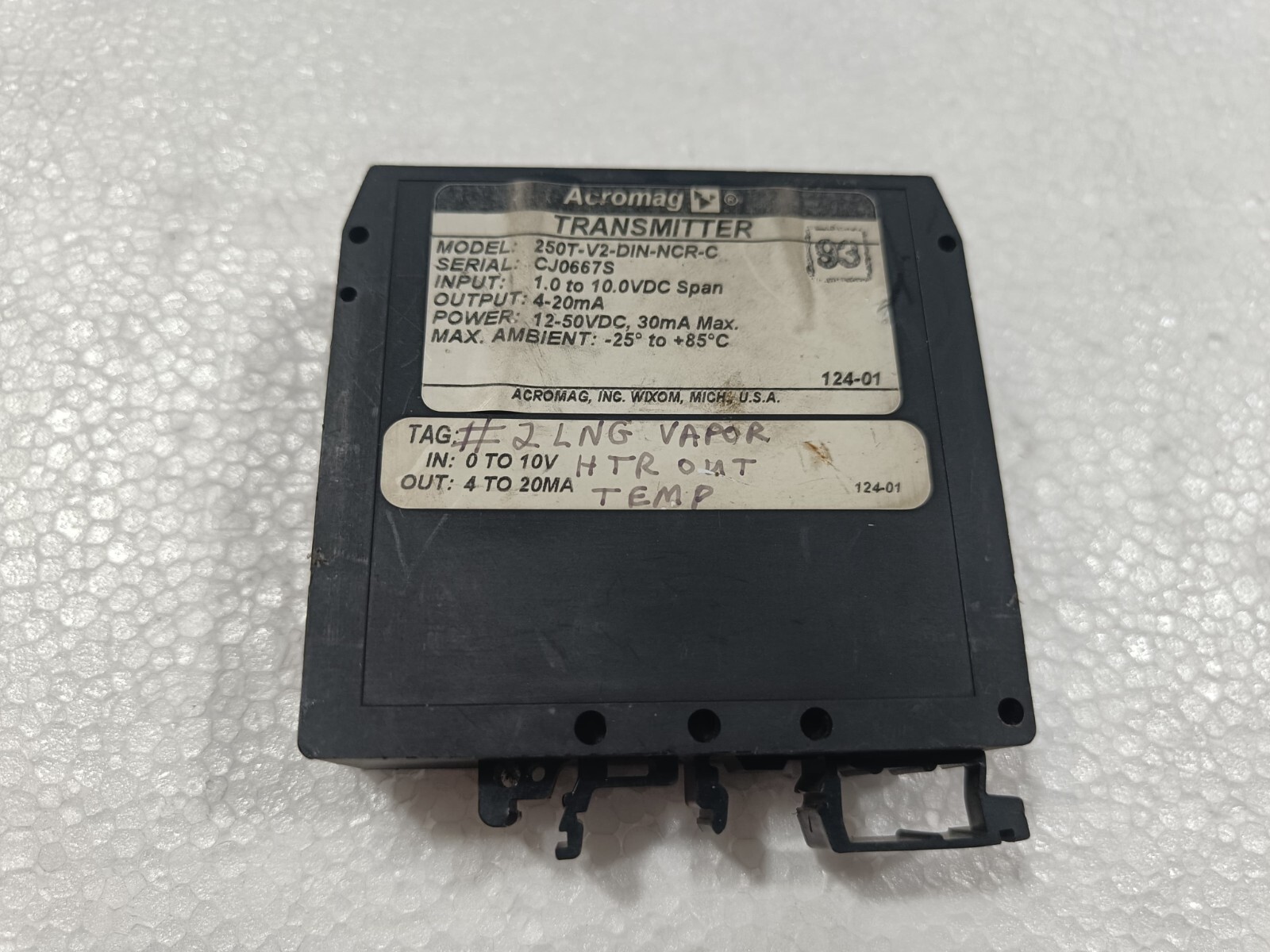 ACROMAG 250T-V2-DIN-NCR 250TV2DINNCR 250T-V2-DIN-NCR-C TRANSMITTER
